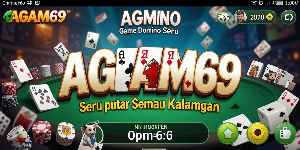 Tampilan seru gameplay Domino di AGAM69.