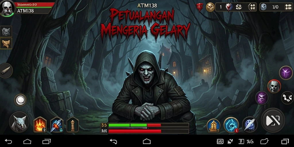 Gameplay seram ATM138 dengan atmosfer mencekam dan penampakan menyeramkan.