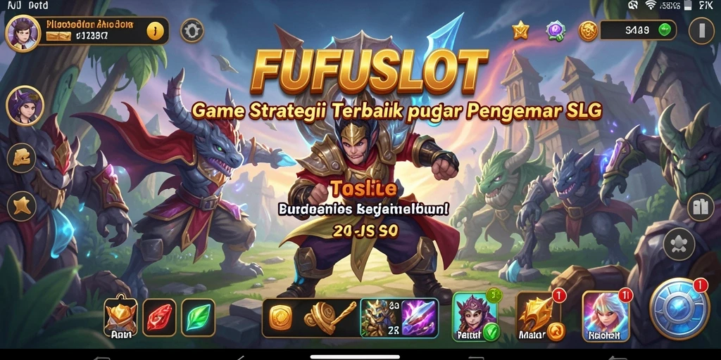 Screenshot FUFUSLOT menampilkan pertempuran seru dan strategi mendalam.