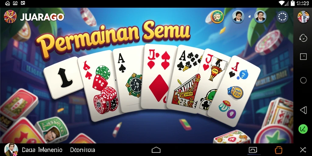 Gameplay seru JUARAGO dalam permainan Domino yang menantang.