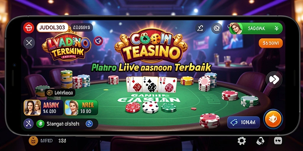Tampilan gameplay Live Casino yang memukau dari JUDOL303.