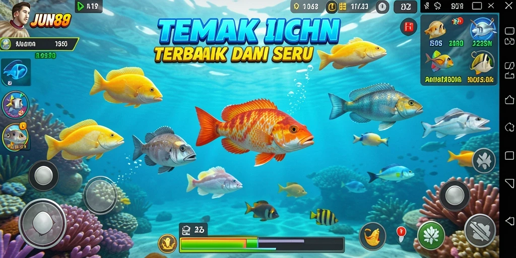 Gameplay seru saat menangkap ikan di JUN88.