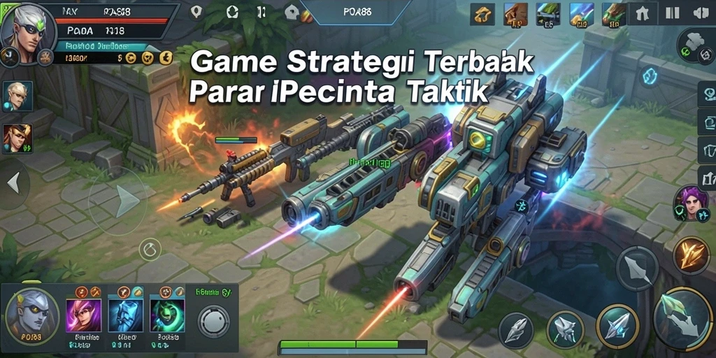 Tampilan gameplay strategis yang intens dalam POA88.