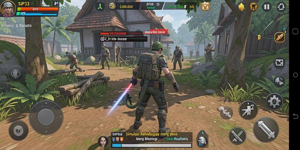 Tampilan gameplay SIP33 yang realistis dan interaktif.
