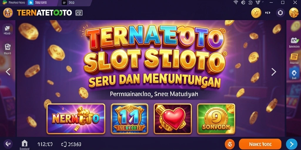 Screenshot gameplay TERNATETOTO menunjukkan serunya memutar gulungan Slot.