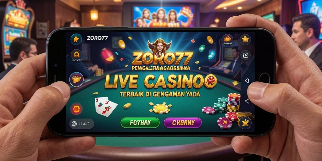 Tampilan gameplay Live Casino yang mendebarkan pada ZORO77.